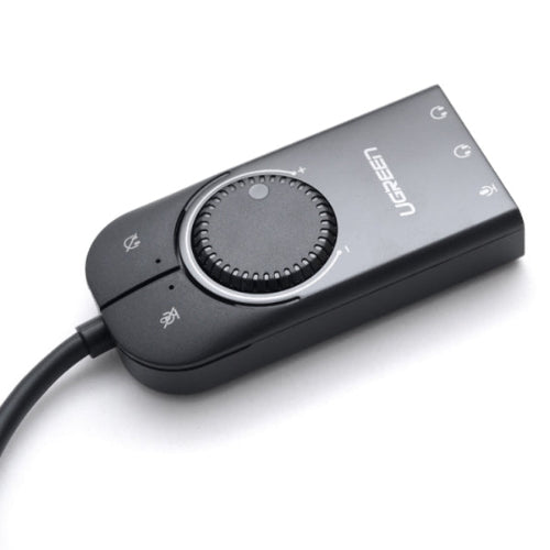 UGREEN CM129 USB Stereo Sound Card 50599 with 3.5mm audio ports and volume controls