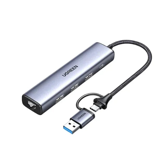 UGREEN CM475 15623 5-in-1 USB-A + USB-C Hub with Gigabit Ethernet