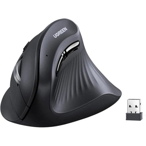 UGREEN M571P 75633 ergonomic vertical wireless mouse with Bluetooth and 2.4GHz connectivity