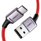 UGREEN US505 USB-A 2.0 to USB-C 6A Aluminum Alloy Cable Red – 20527
