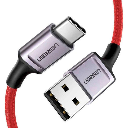 UGREEN US505 USB-A 2.0 to USB-C 6A Aluminum Alloy Cable (Red)