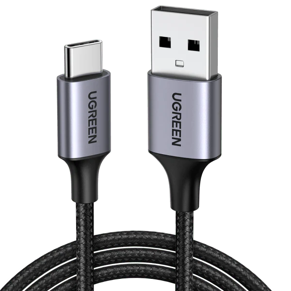 Ugreen 60128 USB A to C Quick Charging Cable Nylon Braided 2M | Best Price in Pakistan | dynsol.pk