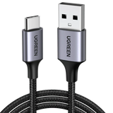 Ugreen 60128 USB A to C Quick Charging Cable Nylon Braided 2M | Best Price in Pakistan | dynsol.pk
