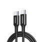 UGREEN 35254 USB-C to USB-C Braided Cable 1M Black 60W PD Fast Charging