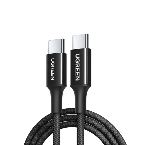 UGREEN 35254 USB-C to USB-C Braided Cable 1M Black 60W PD Fast Charging