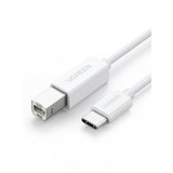 UGREEN 40417 USB-C to USB 2.0 Print Cable 1.5m (White)