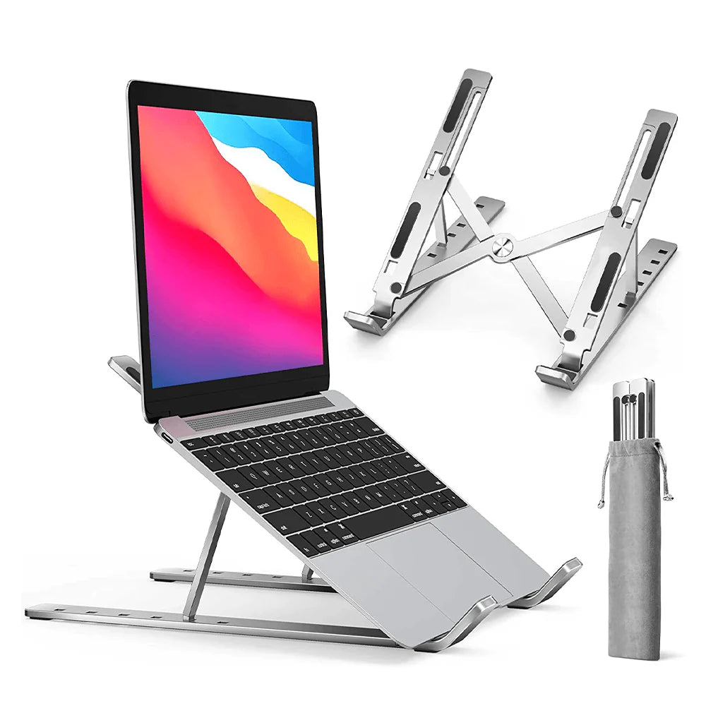 Laptop Stand - Adjustable Laptop Stand, Portable Aluminum Laptop Riser Laptop Holder for Desk