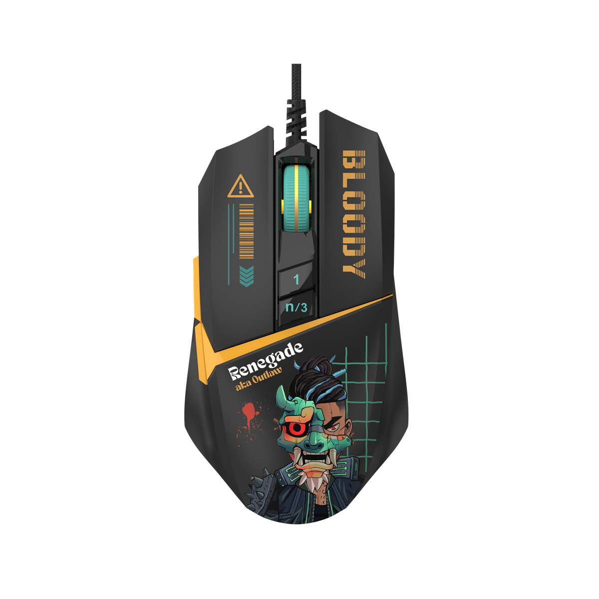 A4Tech W63 MAX 12000 CPI RGB Activated Gaming Mouse