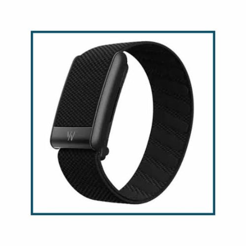 WHOOP Peak 5.0 black SuperKnit fitness band front view with screen-free recovery tracker design