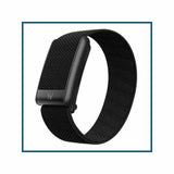 WHOOP Peak 5.0 black SuperKnit fitness band front view with screen-free recovery tracker design