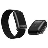 WHOOP Peak 5.0 black SuperKnit fitness band front view with screen-free recovery tracker design