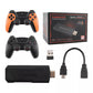 X2 Pro Game Stick 4K Wireless Retro Gaming Console with built in games, HDMI TV gaming device, wireless controller support, and portable entertainment system.
