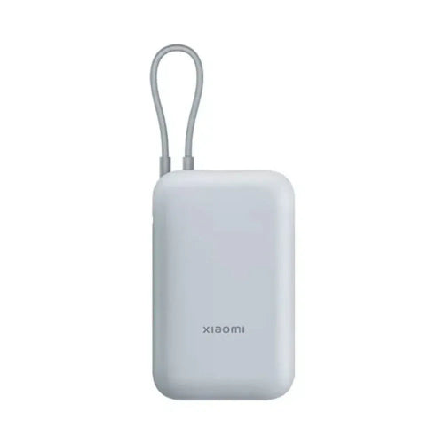 Xiaomi 10000mAh Power Bank with Integrated USB-C Cable in Ice Blue Color