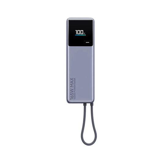Xiaomi 165W Power Bank 10000mAh with integrated USB-C cable and smart display