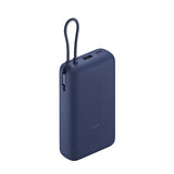 Xiaomi 33W Power Bank 20000mAh blue color with integrated cable and fast charging support