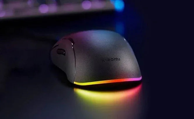 Xiaomi Gaming Mouse Lite with customizable rear RGB lighting