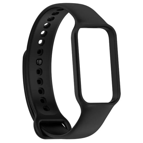 Xiaomi Redmi Smart Band 2 and Mi Band 8 Active black silicone strap