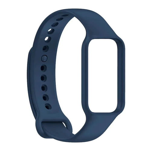 Xiaomi Redmi Smart Band 2 and Mi Band 8 Active blue silicone replacement strap