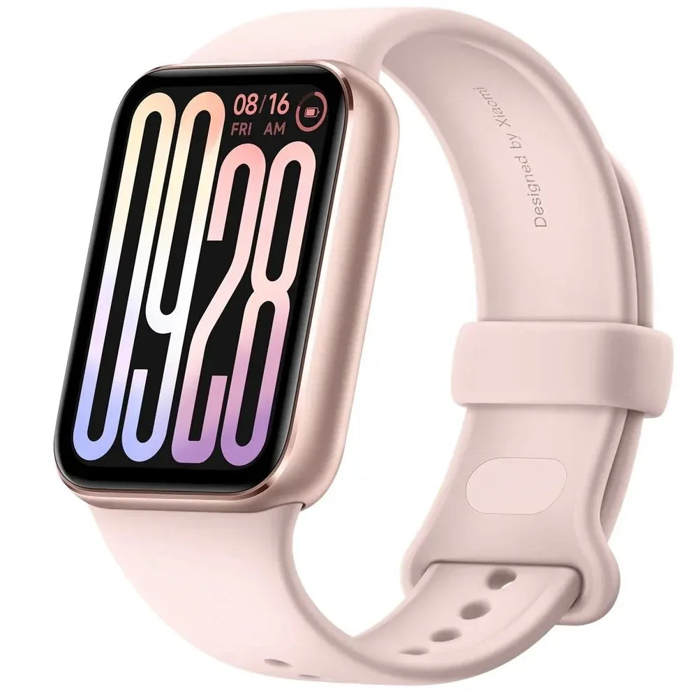 Xiaomi Smart Band 9 Pro in pink with AMOLED display and stylish lightweight design
