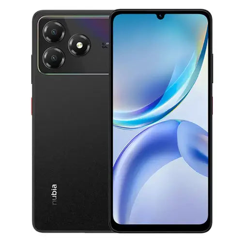 ZTE Nubia A36 smartphone in Black color with large display and sleek design