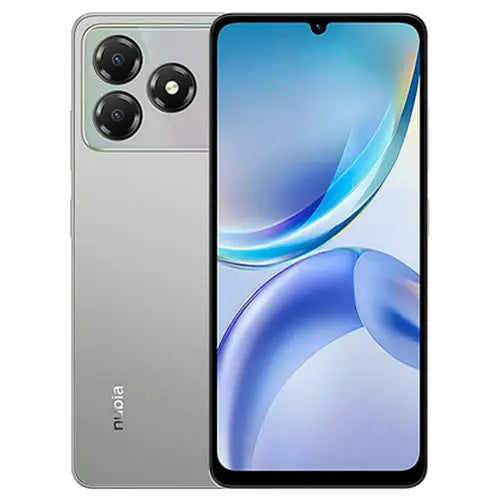 ZTE Nubia A36 smartphone in Silver color with slim body and large display