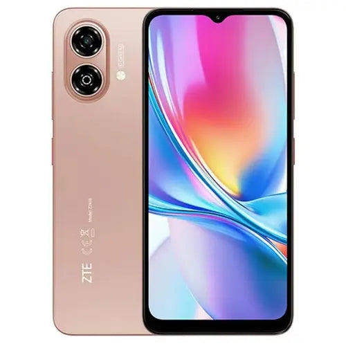 ZTE nubia Blade A35e 2GB 64GB smartphone in Coral Pink with large display and sleek design